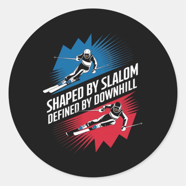 Shaped  classic round sticker (Front)