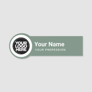 Shaped Employee Pin Name Tag Business Logo