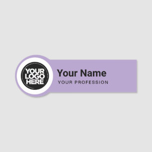 Shaped Employee Pin Name Tag Business Logo