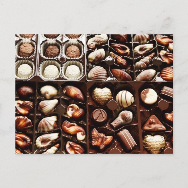 Shaped, Gourmet Chocolate Truffles Postcard (Front)