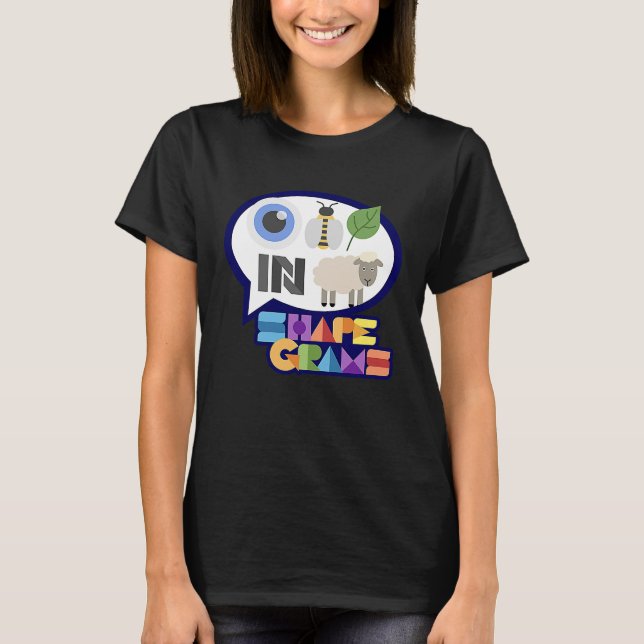 Shapegrams Eye Bee Leaf in Ewe T-Shirt (Front)