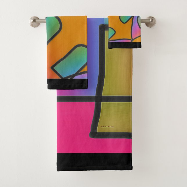 Shapes And Colours Bath Towel Set (Insitu)