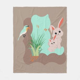 Shapes Design Fleece Blanket