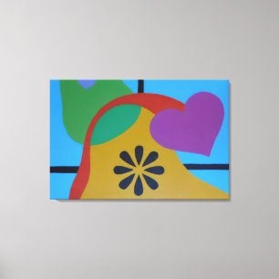 Shapes of Colorful Joy Canvas Print