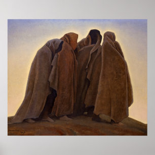 Shapes of Fear by Maynard Dixon Poster