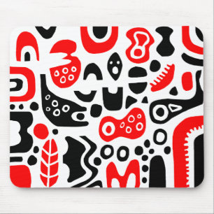 Shapes - On white Mouse Mat