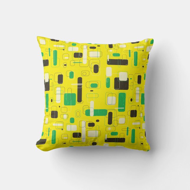 Shapes Yellow Cushion (Front)
