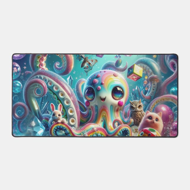 Shapeshifting Japanse Anime style Desk Mat (Front)