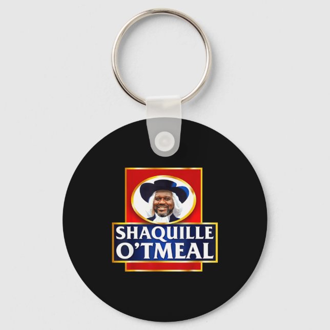 Shaquille Oatmeal Funny Meme  Key Ring (Front)