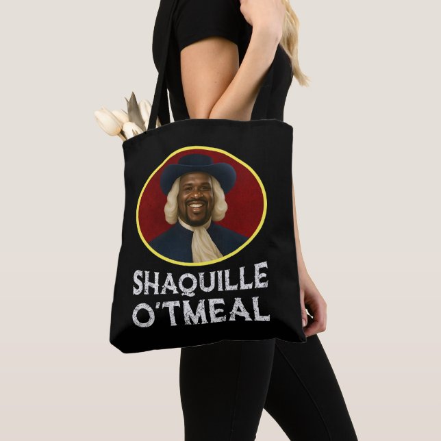Shaquille Oatmeal Funny Meme Tote Bag (Close Up)