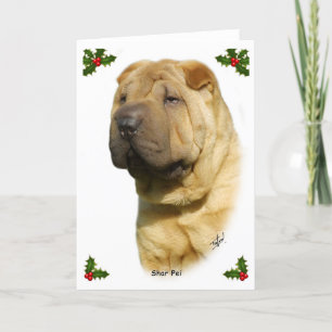 Shar Pei 9M100D-045 Holiday Card
