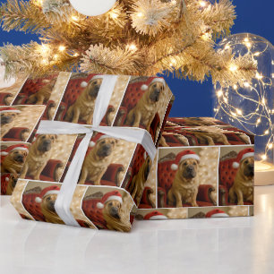 Shar-pei Christmas Dog Wrapping Paper