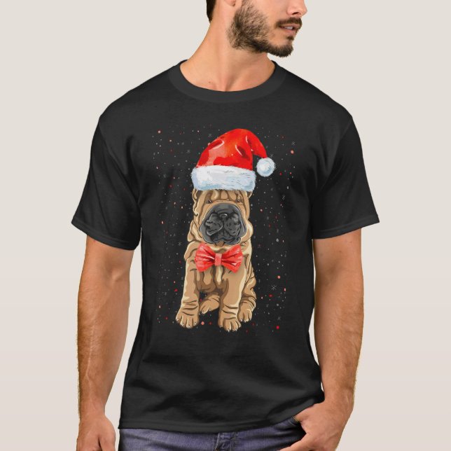 Shar Pei Christmas Idea For Women & Xmas Shar Pei  T-Shirt (Front)