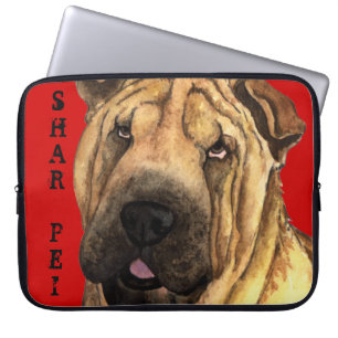 Shar-Pei Color Block Laptop Sleeve