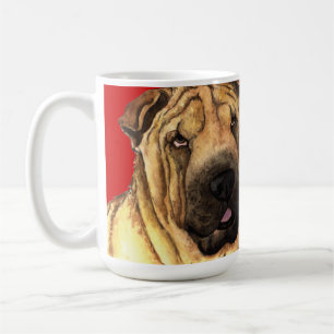 Shar-Pei Colour Block Coffee Mug