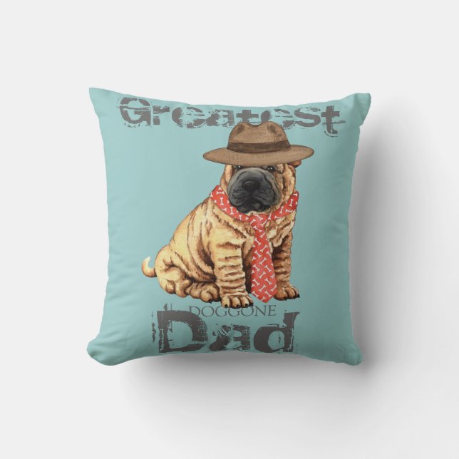Shar-Pei Dad Cushion (Front)