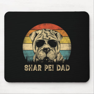 Shar Pei Dad Dog Lovers Father's Day Tee Mouse Mat