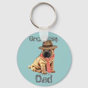 Shar-Pei Dad Key Ring