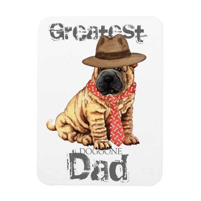 Shar-Pei Dad Magnet (Vertical)