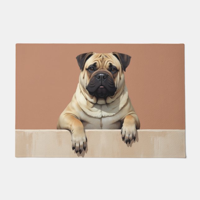 Shar-Pei Dog Doormat Art (Front)