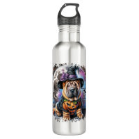 Shar Pei Dog Halloween Square