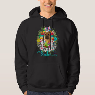 Shar Pei Dog In Easter Eggs Basket Bunnies Happy E Hoodie