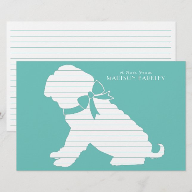 Shar Pei Dog Puppy Stationery (Front/Back)