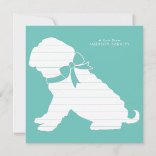 Shar Pei Dog Puppy Thank You Card
