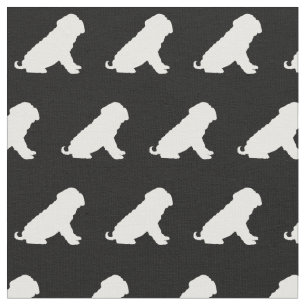 Shar Pei Dog Silhouette Pet Fabric