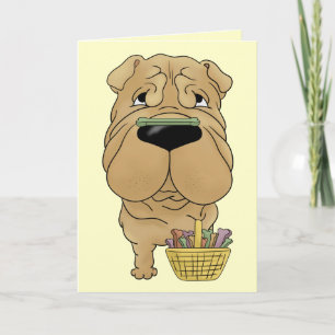 Shar-Pei - Easter Bone Hunt, Anyone? Holiday Card