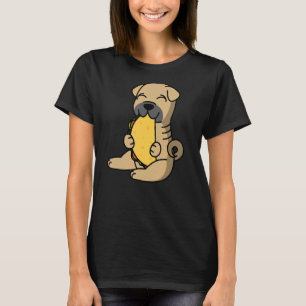 Shar Pei Eating A Taco Dog T-Shirt