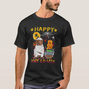 Shar Pei Mummy Happy Woof-Lo-Ween Halloween Pumpki T-Shirt