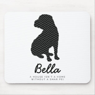 Shar Pei Personalised Mouse Mat