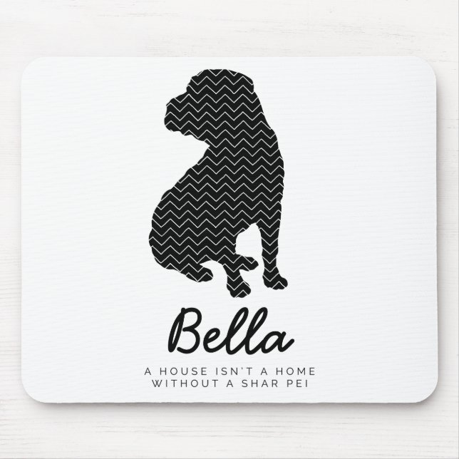 Shar Pei Personalised Mouse Mat (Front)