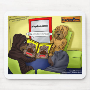Shar-Pei Plastic Surgery Funny Tees Mugs & Gifts Mouse Mat