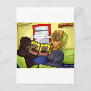 Shar-Pei Plastic Surgery Funny Tees Mugs & Gifts Postcard