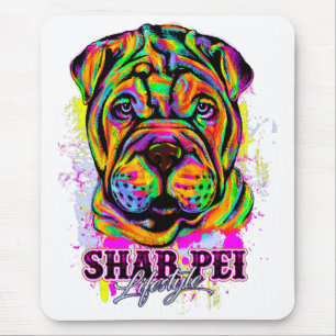 Shar Pei Puppy Dog Lifestyle Mouse Mat