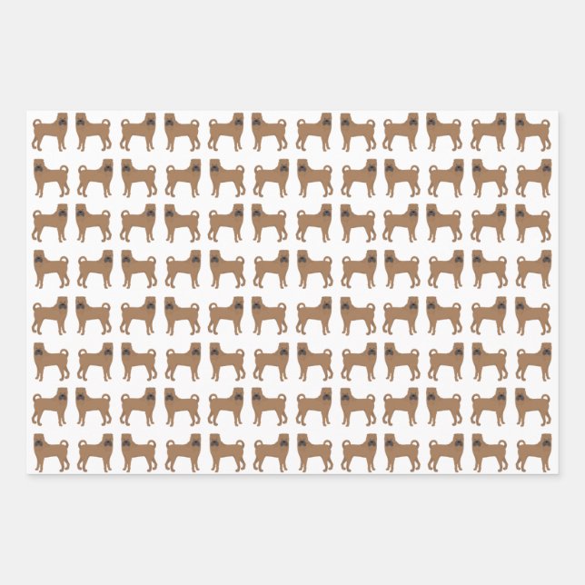 Shar Pei Wrapping Paper Sheets (Front)