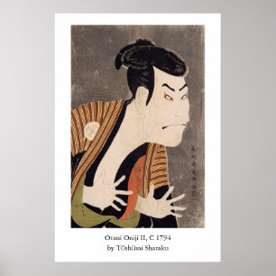 Sharaku's Otani Oniji II Poster