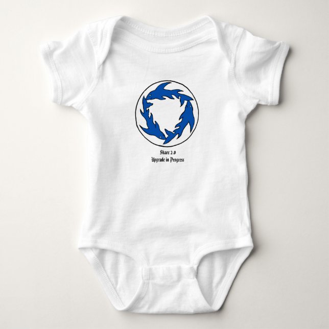 Sharc Pit 2.0 for babies Baby Bodysuit (Front)