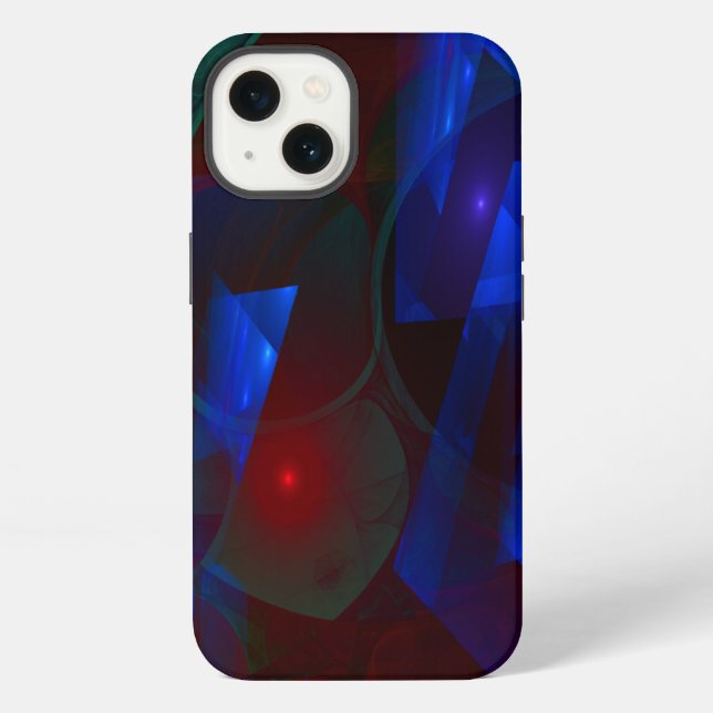 Shards 3D Flame Fractal iPhone Case (Back)