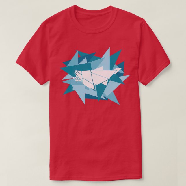 Shards Origami Dunkleosteus T-Shirt (Design Front)