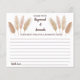 Share a Date Idea for Couple Bridal Shower Card