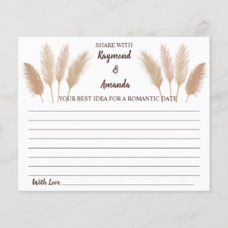 Share a Date Idea for Couple Bridal Shower Card