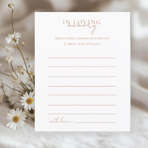 Share a Memory Funeral Service Attendance