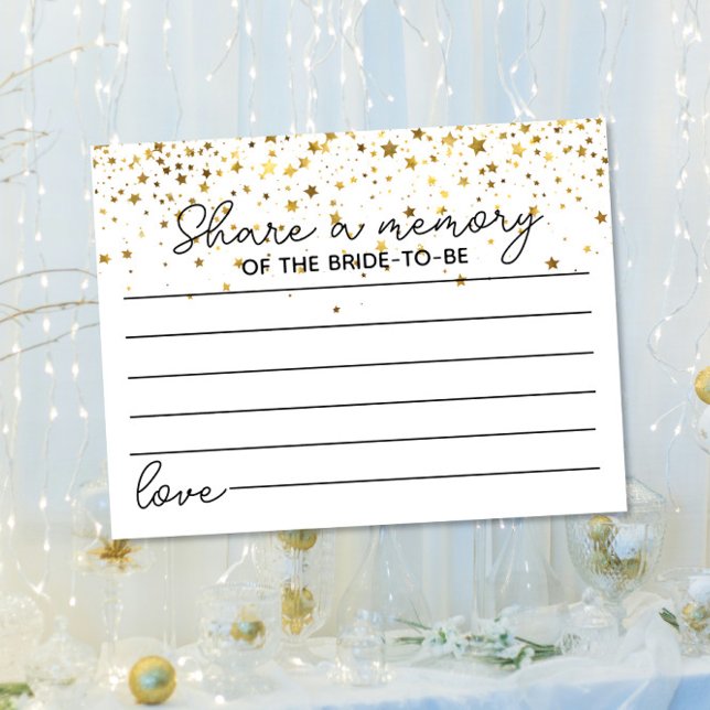 share a memory game bridal shower Bachelorette Postcard (Creator Uploaded)
