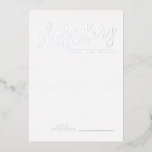 'Share a Memory' Modern Script Wedding Silver<br><div class="desc">Add a personal touch to your wedding with a modern script wedding advice and wishes card.
This card features title 'share a memory' in real silver foil modern calligraphy font style and details in real silver foil modern sans serif font style on white background.</div>