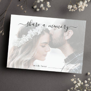 Share a Memory Photo Wedding Thank You Card