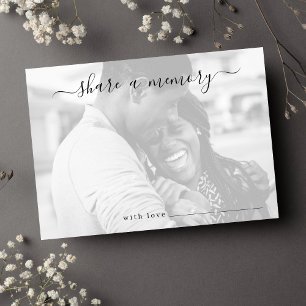 Share a Memory Wedding Photo Card