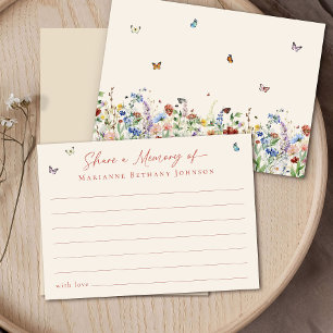 Share a Memory Wildflower Celebration of Life Enclosure Card